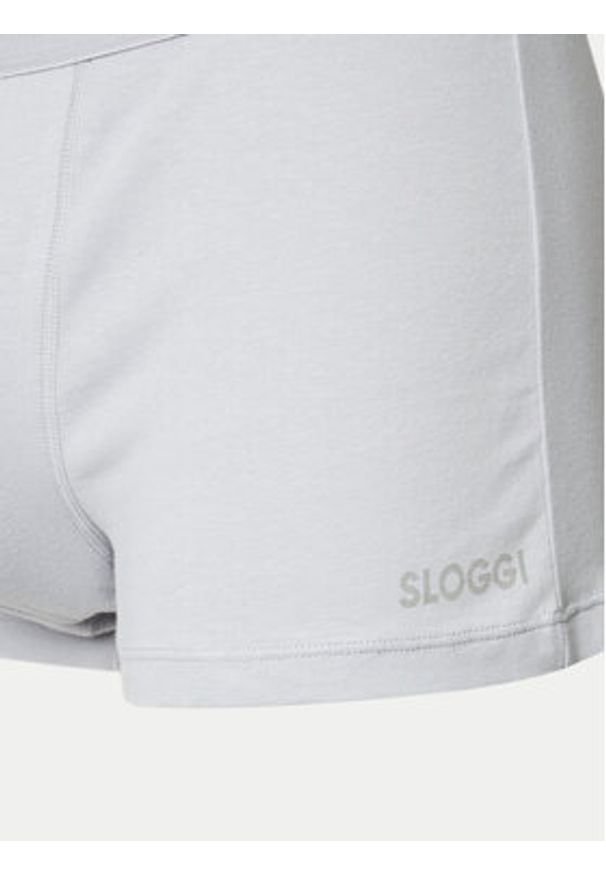 Sloggi Komplet 2 par bokserek 10218013 Szary. Kolor: szary. Materiał: bawełna