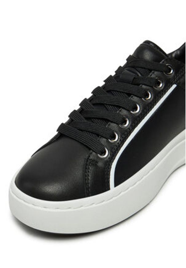 Karl Lagerfeld - KARL LAGERFELD Sneakersy KL64020 Czarny. Kolor: czarny. Materiał: skóra
