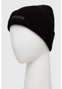 adidas Performance czapka kolor czarny z grubej dzianiny. Kolor: czarny. Materiał: dzianina #2