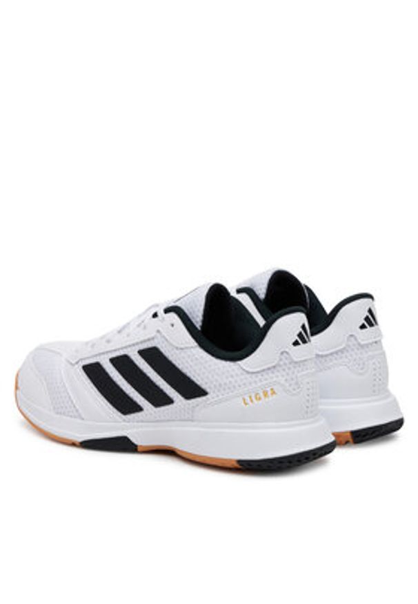Adidas - adidas Buty halowe Ligra 8 JI1505 Biały. Kolor: biały. Materiał: materiał