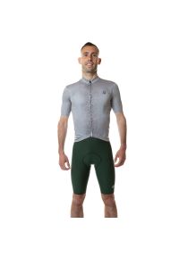 C-LAB - Koszulka rowerowa męska Unica szara. Kolor: szary. Długość rękawa: krótki rękaw. Długość: krótkie. Sport: kolarstwo