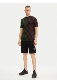 Karl Lagerfeld - KARL LAGERFELD T-Shirt 755403 552235 Czarny Regular Fit. Typ kołnierza: dekolt w karo. Kolor: czarny. Materiał: bawełna #4