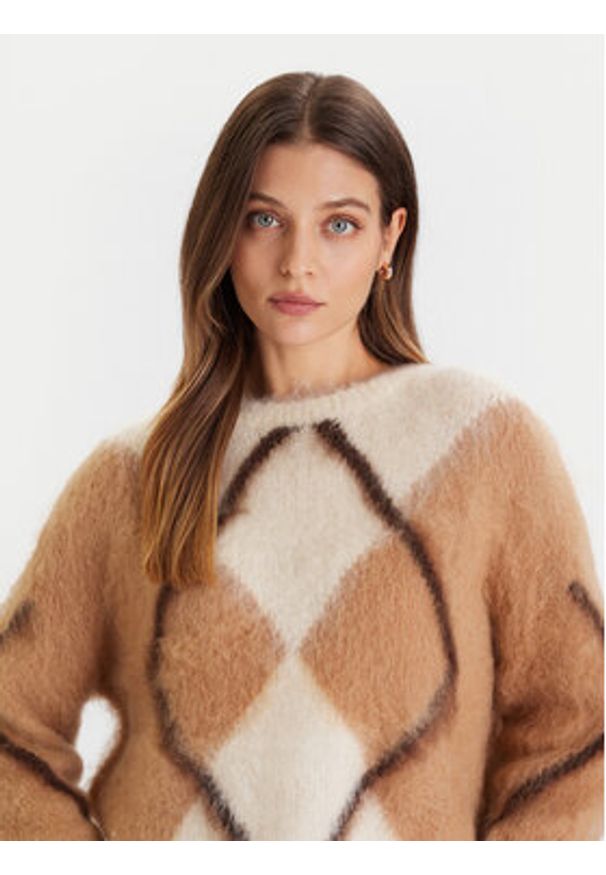 ViCOLO Sweter 55042F Écru Regular Fit