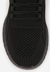 Born2be - Czarne Sznurowane Buty Sportowe na Grubszej Podeszwie Unamarie. Okazja: na spacer. Kolor: czarny. Materiał: jeans, dresówka. Szerokość cholewki: normalna. Sport: turystyka piesza #7