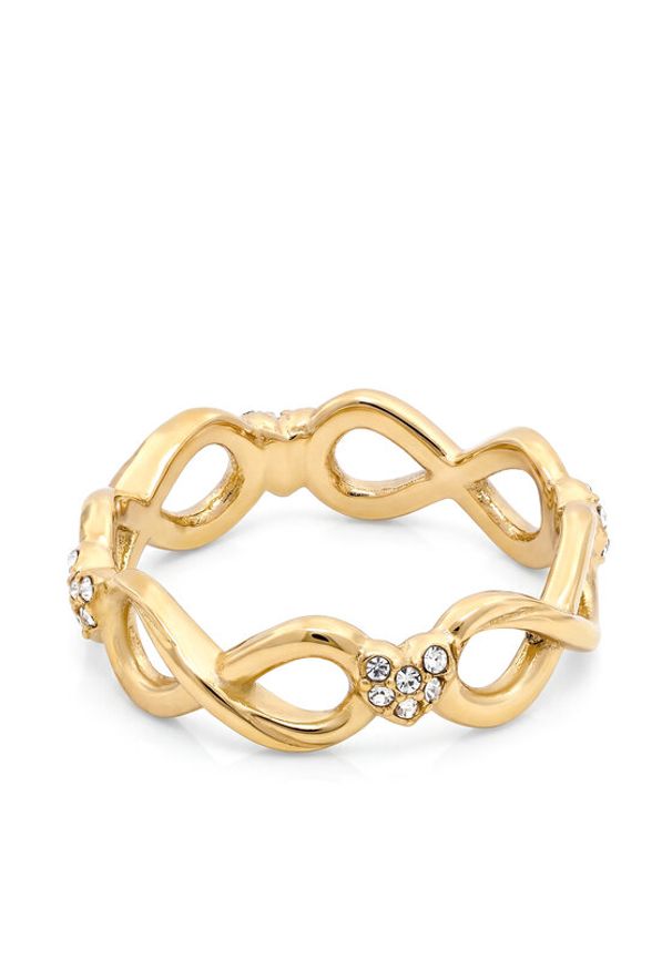 Guess Pierścionek JUBR06 050JWzlo Złoty. Materiał: ze stali nierdzewnej, ze stali. Kolor: złoty