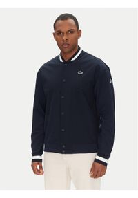 Lacoste Kurtka bomber SH1045 Granatowy Regular Fit. Kolor: niebieski. Materiał: syntetyk