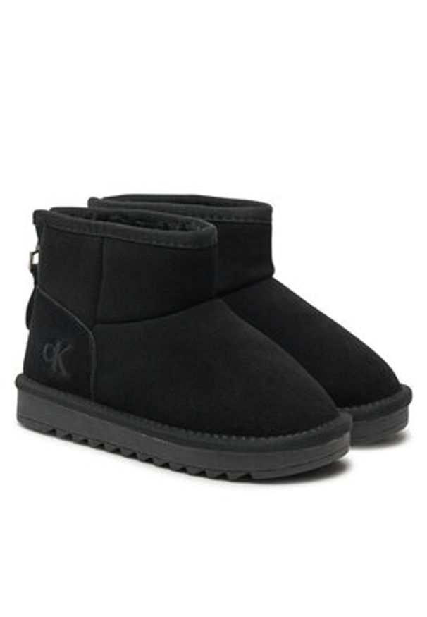 Calvin Klein Jeans Śniegowce Fur Boot V3A5-81036-0187 S Czarny. Kolor: czarny. Materiał: zamsz, skóra