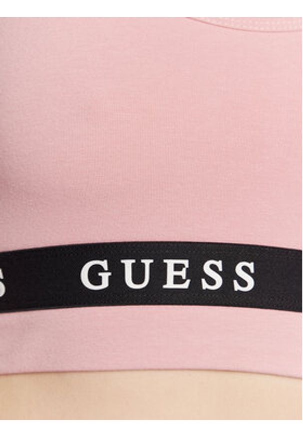 Guess Biustonosz top Aline V2YP12 KABR0 Różowy. Kolor: różowy. Materiał: syntetyk, bawełna