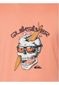 Quiksilver T-Shirt One Last Surf EQYZT07674 Pomarańczowy Regular Fit. Kolor: pomarańczowy. Materiał: bawełna #3