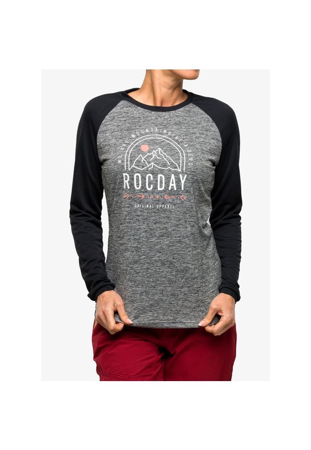 ROCDAY - Bluza rowerowa damska Rocday Camber. Kolor: szary