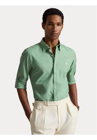 Polo Ralph Lauren Koszula 710929348500 Turkusowy Slim Fit. Typ kołnierza: polo. Kolor: turkusowy. Materiał: bawełna #1