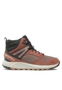 Merrell Trekkingi Wildwood Sb Mid Wp J067299 Brązowy. Kolor: brązowy. Materiał: skóra, zamsz. Sport: turystyka piesza