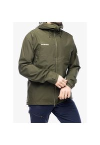 Kurtka z membraną męska Mammut Crater IV HS Hooded Jacket. Kolor: zielony