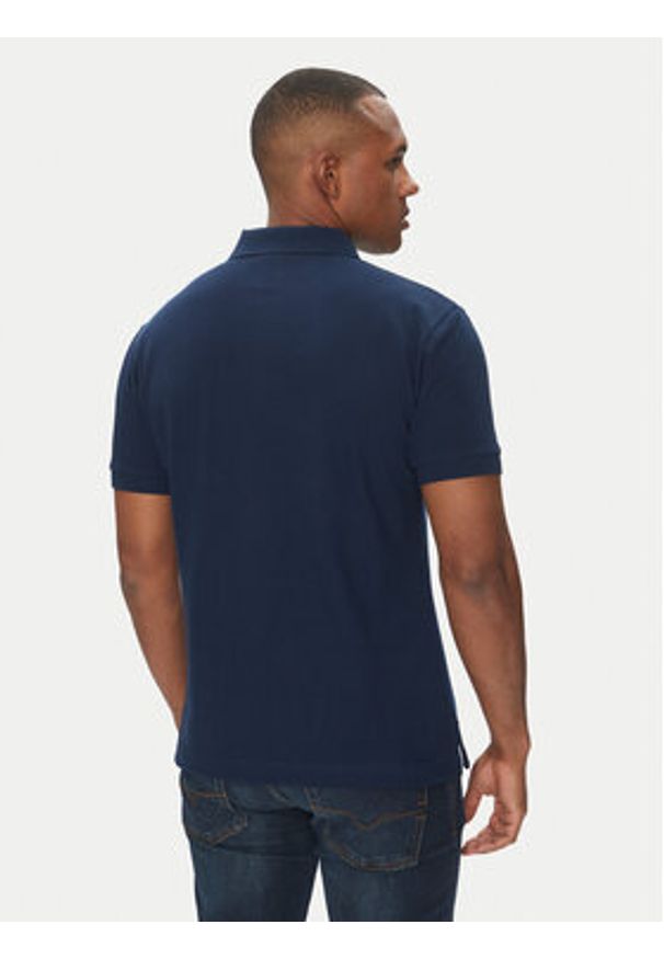 Versace Jeans Couture Polo 78GAGT08 Granatowy Regular Fit. Typ kołnierza: polo. Kolor: niebieski. Materiał: bawełna