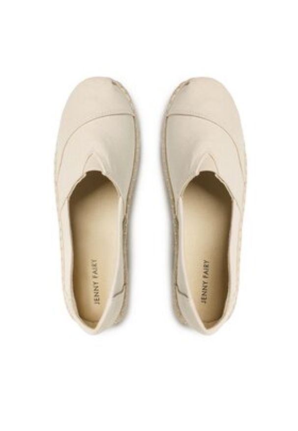 Jenny Fairy Espadryle WS21180-01 Beżowy. Kolor: beżowy. Materiał: materiał