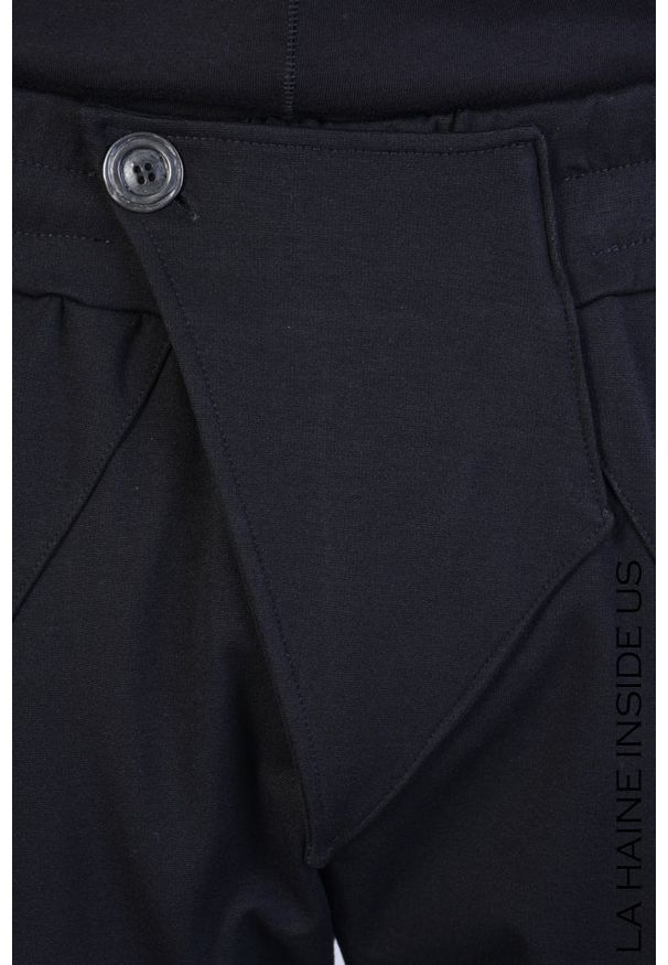 La Haine Inside Us Spodnie "LM009" | A2303 3M LM009 | Mężczyzna | Czarny. Kolor: czarny. Materiał: wiskoza, elastan, nylon
