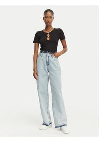 Hugo - HUGO Jeansy Leni 50557022 Niebieski jasny Loose Fit. Kolor: niebieski #4