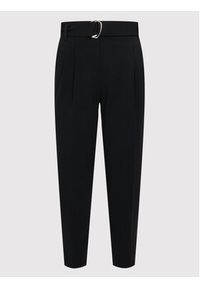 BOSS - Boss Spodnie materiałowe Tapia 50438985 Czarny Regular Fit. Kolor: czarny. Materiał: syntetyk, wiskoza