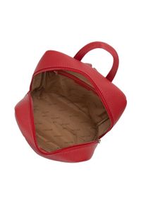 Wittchen - Damski plecak miejski prostokątny. Kolor: czerwony. Materiał: skóra ekologiczna. Wzór: paski. Styl: casual, elegancki #2