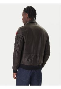 Aeronautica Militare Kurtka skórzana 252PN0963U100839 Czarny Regular Fit. Kolor: czarny. Materiał: skóra #2