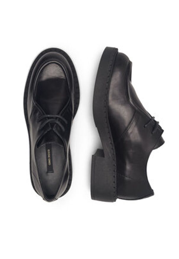 Gino Rossi Oxfordy ARONA-26909PE Czarny. Kolor: czarny. Materiał: skóra