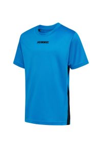 Koszulka sportowa T-shirt Hummel Multi Poly Jersey Kids. Kolor: niebieski. Materiał: jersey