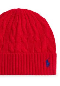 Polo Ralph Lauren Czapka 455981442009 Czerwony. Kolor: czerwony. Materiał: wełna #3