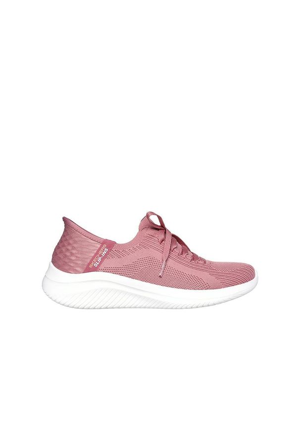 skechers - Buty do chodzenia damskie Skechers Slip-ins Ultra Flex 3.0. Kolor: różowy. Materiał: materiał, syntetyk. Sport: turystyka piesza