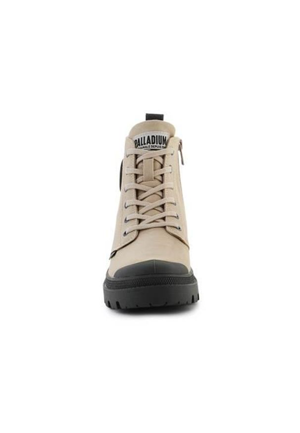 Buty do chodzenia unisex Palladium Pallabase Twill Miss Dune 211. Zapięcie: sznurówki. Kolor: beżowy. Materiał: guma, tkanina. Szerokość cholewki: normalna. Sport: turystyka piesza