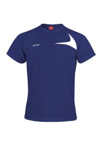 SPIRO - Męska Koszulka Sportowa T-shirt Treningowy. Kolor: niebieski, wielokolorowy, biały. Sport: turystyka piesza