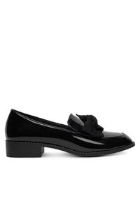 DeeZee Loafersy SQ873-1-BLACK PAT Czarny. Kolor: czarny. Materiał: materiał #1