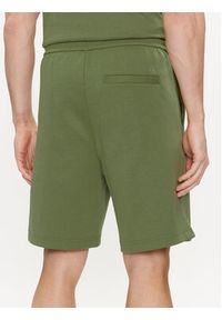 Calvin Klein Jeans Szorty sportowe Logo Repeat J30J325129 Zielony Regular Fit. Kolor: zielony. Materiał: bawełna. Styl: sportowy
