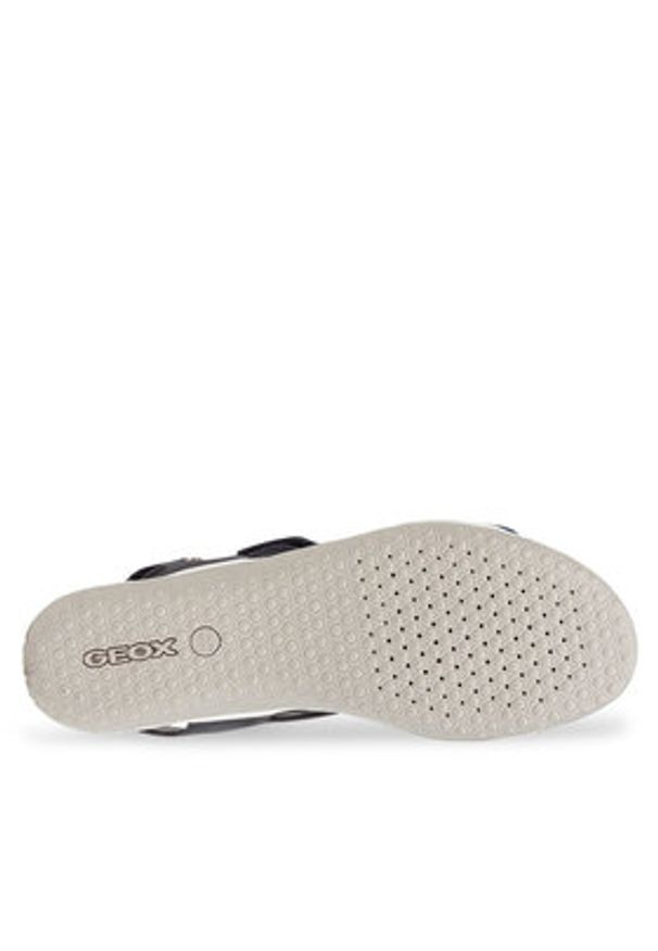 Geox Sandały D Sandal Vega D02R6F 09ACF C4322 Granatowy. Kolor: niebieski. Materiał: skóra