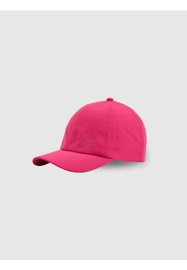 4f - 4F Czapka z daszkiem snapback dziecięca - różowa MT. Kolor: różowy. Materiał: bawełna, materiał. Styl: sportowy, casual, klasyczny, młodzieżowy