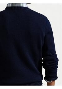 Polo Ralph Lauren Sweter Classic 710810846001 Granatowy Regular Fit. Typ kołnierza: polo. Kolor: niebieski. Materiał: bawełna #5