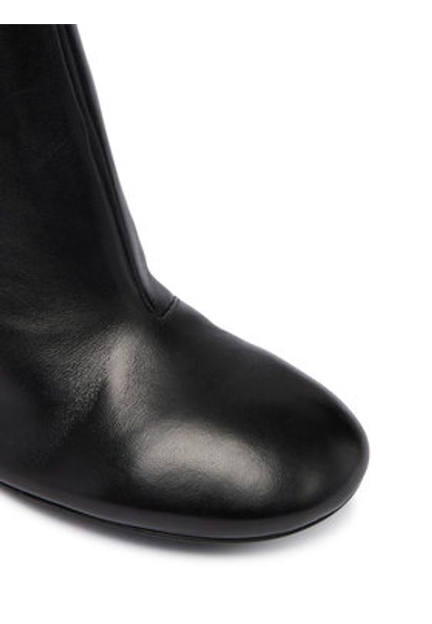 Patrizia Pepe Botki 2Y0036 L048 K103 Czarny. Kolor: czarny. Materiał: skóra