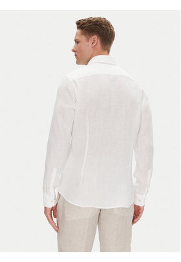JOOP! Koszula 17 JSH-146Pai-W 30046075 Biały Slim Fit. Kolor: biały. Materiał: len