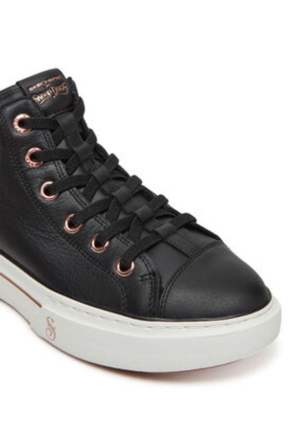 skechers - Skechers Sneakersy 186001/BLK Czarny. Kolor: czarny. Materiał: skóra