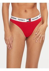 TOMMY HILFIGER - Tommy Hilfiger Stringi UW0UW05616 Czerwony. Kolor: czerwony. Materiał: bawełna