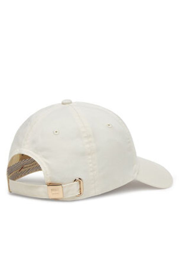 TOMMY HILFIGER - Tommy Hilfiger Czapka z daszkiem Essential Flag Soft Cap AW0AW17632 Écru. Materiał: materiał, bawełna