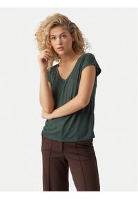 Vero Moda T-Shirt Filli 10247666 Zielony Regular Fit. Kolor: zielony. Materiał: syntetyk