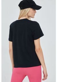 Converse t-shirt bawełniany kolor czarny. Kolor: czarny. Materiał: bawełna. Długość rękawa: krótki rękaw. Długość: krótkie. Wzór: nadruk #3