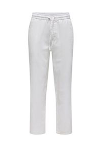 Only & Sons Spodnie materiałowe Sinus 22028267 Biały Loose Fit. Kolor: biały. Materiał: bawełna #3