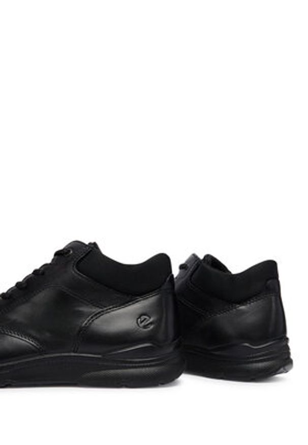 ecco - ECCO Sneakersy Irving 51175401001 Czarny. Kolor: czarny. Materiał: skóra