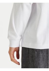 Calvin Klein Jeans Bluza Monologo LV047E211G Biały Oversize. Kolor: biały. Materiał: bawełna #5