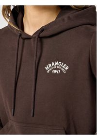 Wrangler Bluza 112356458 Brązowy Regular Fit. Kolor: brązowy. Materiał: bawełna #3