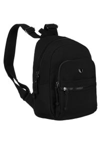 Plecak damski Peterson PTN CSM-12 czarny. Kolor: czarny. Styl: sportowy, elegancki