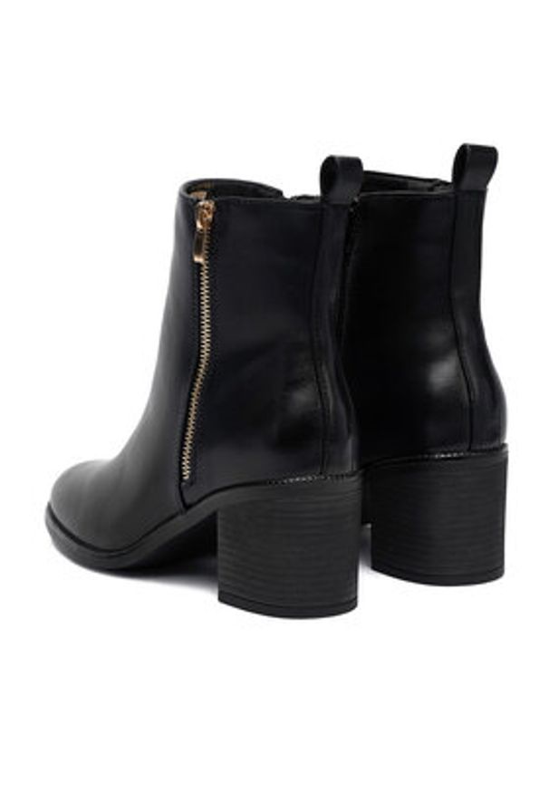 DeeZee Botki 60162-3 Czarny. Kolor: czarny. Materiał: materiał