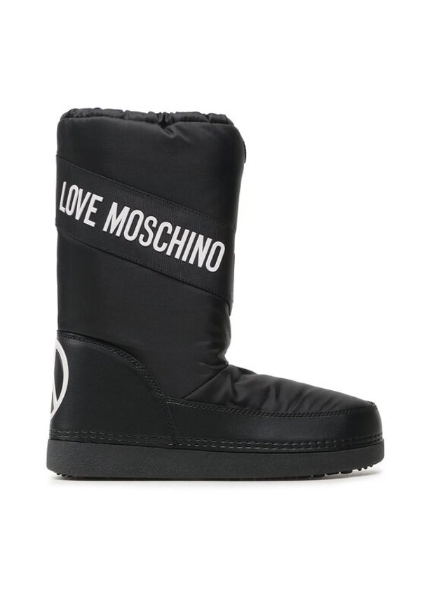 Love Moschino - LOVE MOSCHINO Śniegowce JA24032G1HISA000 Czarny. Kolor: czarny. Materiał: materiał