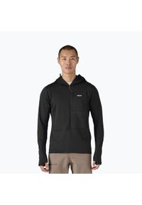 Kurtka softshell męska Patagonia R1 Hybrid Pullover Hoody. Kolor: czarny. Materiał: softshell #1